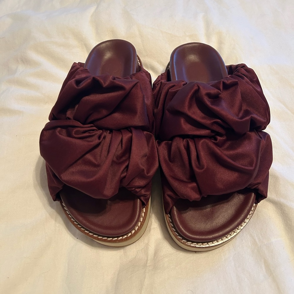 Ganni Satin Slides